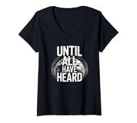 Women's Until All Have Heard Christian Duty Jesus Christ God Lover V-Neck T-Shirt