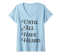 Womens Until All Have Heard Christian Duty Jesus Christ God Lover V-Neck T-Shirt