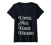 Womens Until All Have Heard Christian Duty Jesus Christ God Lover V-Neck T-Shirt