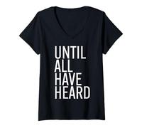 Womens Until All Have Heard Christian Duty Jesus Christ God Lover V-Neck T-Shirt