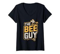 Womens Urban Beekeeper The Bee Guy V-Neck T-Shirt