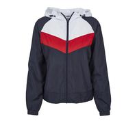 Urban Classics Parka 3-Tone Multicolour (Navy/White/Fire Red) - Women's S