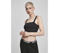 Women's urban classic crop top (x2) Noir L