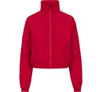 Urban Classics Women's Short Striped Crinkle Track Jacket, Red (Red/Wht 00202), M