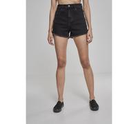 Women's Urban Classic waist denim lace up shorts Noir 26