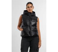 Women's Urban Classics Hooded Puffer Vest Noir XS