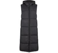 Urban Classics Long Hooded Puffer Vest Black L Woman