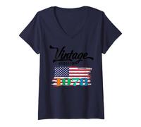 Womens US American Flag Limited Edition - Vintage 1978 V-Neck T-Shirt