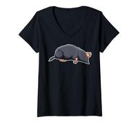 Women's USA America - Animals - Mole V-Neck T-Shirt