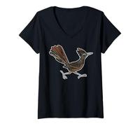 Women's USA America - Animals - Roadrunner V-Neck T-Shirt