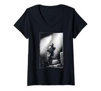 Women's USA Rock Band Frontman Live Michael Robert Williams V-Neck T-Shirt