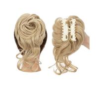 Women's use Messy Bun Hair Piece Claw Clip Curly Wavy Synthetic Chignon Tousled Updo with Tendrils Hair For hair(24T613)
