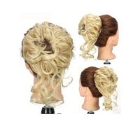 Women's use Synthetic Hair Buns Hairpiece Messy Fluffy Curly Chignon Ponytail Extensions with Elastic Rubber Band For hair(22H613)