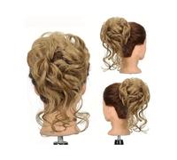 Women's use Synthetic Hair Buns Hairpiece Messy Fluffy Curly Chignon Ponytail Extensions with Elastic Rubber Band For hair(16)