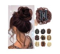 Women's use Synthetic Messy Hair Bun Curly Chignon Claw Clip Wave Curly Hairpiece Extension for Women For hair(27H613)