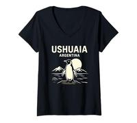 Women's Ushuaia Argentina Sunset V-Neck T-Shirt