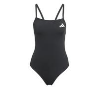 adidas Women's Thin Straps V-Back Swimsuit Swimwear, Black, 32"