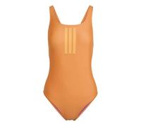Adidas 3 Stripes V-back Swimsuit Orange 36 Woman