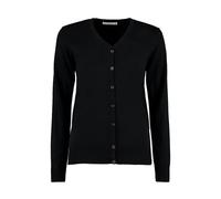 Women's V-Neck Cardigan Kustom Kit Arundel Noir 2XS