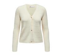 ONLY ONLKATIA LS Cable V-Neck Cardigan CC KNT, White Cap Grey/Detail: Melange, S