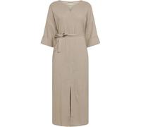 Women's v-neck dress KnowledgeCotton Apparel Linen Gris S