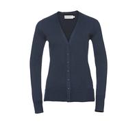 Women's V-neck knitted cardigan Russell Athletic Bleu L
