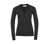 Women's V-neck knitted cardigan Russell Athletic Noir XL