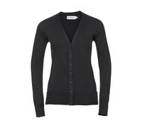 Women's V-neck knitted cardigan Russell Athletic Noir XS