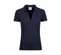 Women's V-neck Polo Tee Jays Bleu L