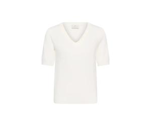 Women's V-neck Pullover KAFFE Lizza Blanc S