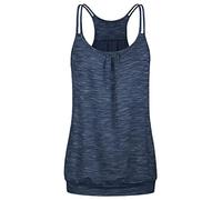 Womens V Neck Sleeveless Vest Top 2022 New UK Classic Retro T Shirt Uneven Hem Stars Cami Silk Top Pleated Blouse Ladies Basic Longline T Shirts Summer Tunic Blouse Blue XL