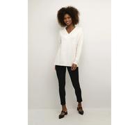 Women's v-neck sweater CULTURE Olivia Blanc M