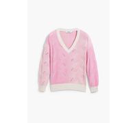 Women's V-neck sweater Desigual Bristol Rose S