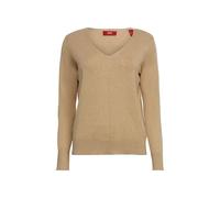 Women's v-neck sweater Esprit Beige 2XS