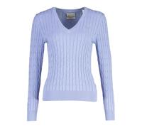 Women's V-neck sweater Gant Classic Bleu XL