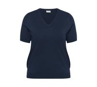 Women's V-neck sweater KAFFE Curve Lizzy Bleu M