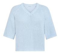 Women's V-neck sweater KnowledgeCotton Apparel Bleu L