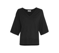 Women's V-neck sweater Moss Copenhagen Eslina Rachelle 2/4 Noir 36/38