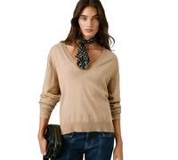 Women's V-neck sweater Pepe Jeans Coraline Beige XL