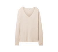 Tom Tailor Basic V Neck Sweater Beige M Woman