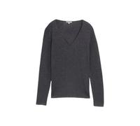Tom Tailor Front Logo Coin V Neck Sweater Grey 3XL Woman