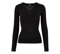 Women's v-neck sweater Urban Classics Noir 4XL
