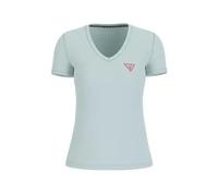 Women's V-neck T-shirt Guess Triangle Beige XL