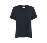 Women's V-neck T-shirt KAFFE Frida Bleu S