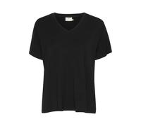 Frida V-Neck T-Shirt Plain Kaffe Black M