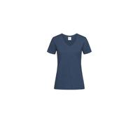 Women's V-neck T-shirt Stedman Bleu L
