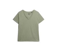 Women's V-neck T-shirt Superdry Slub Emb de Studios Vert XS