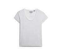 Women's V-neck T-shirt Superdry Studios Blanc M
