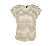 Women's v-neck T-shirt Vero Moda Vmgatja Beige S