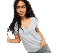 Women's V-Neck T-Shirt with Back Print Roxy Laguna Green Gris S